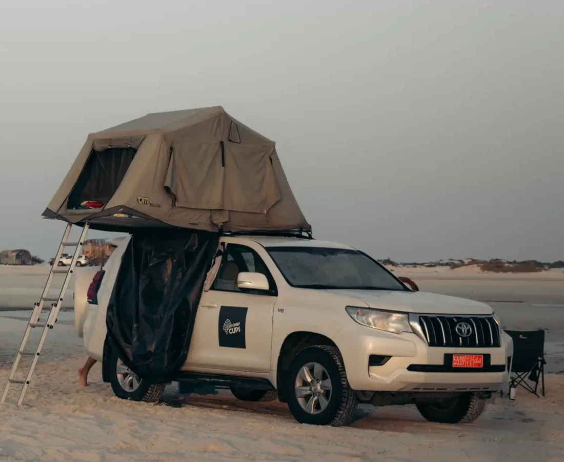 4x4 with rooftop tent